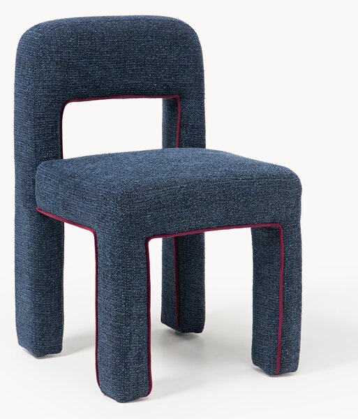 Sedia imbottita in bouclé Ana