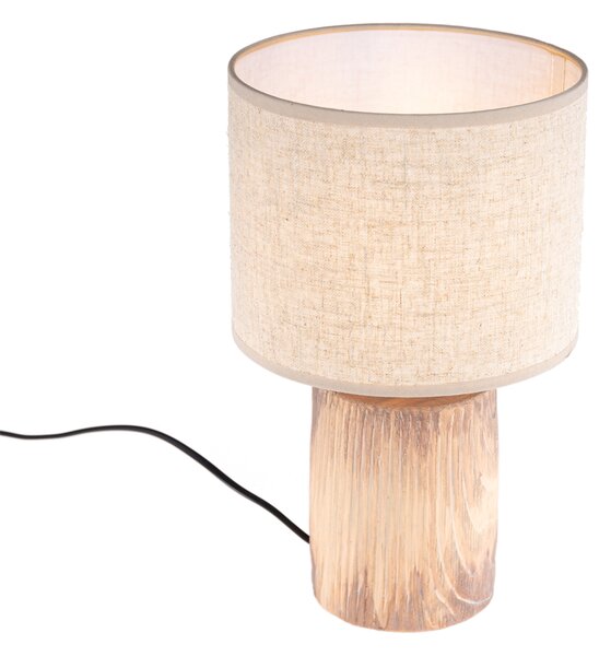 Moderne tafellamp hout 35 x 20 cm incl. LED - Lipa