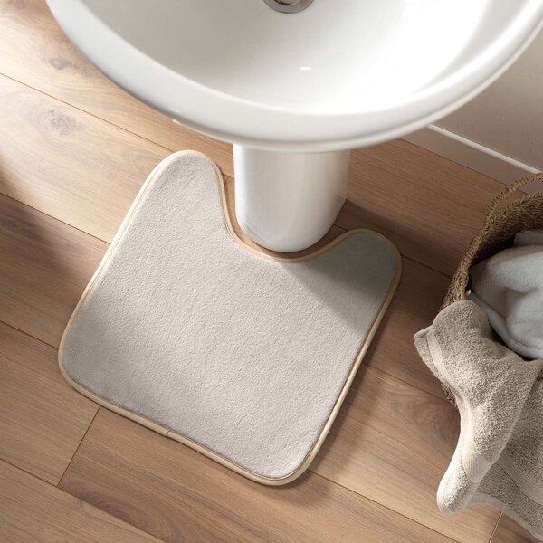 Tappetino da bagno beige 45x45 cm Vitamine - douceur d'intérieur