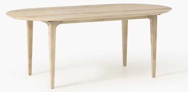 Tavolo ovale in legno di quercia Archie, 200 x 100 cm