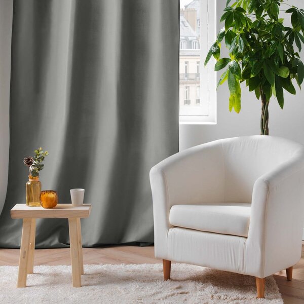 Tenda termoisolante grigia in microfibra 135x260 cm Micropolar – douceur d'intérieur