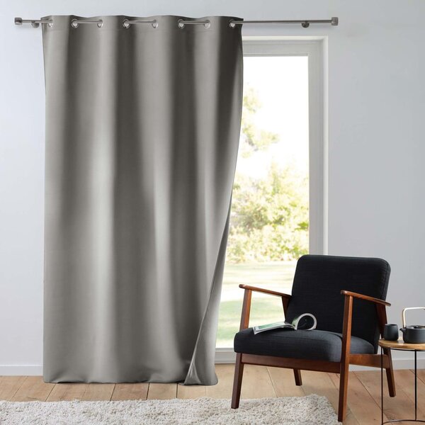 Tenda termoisolante grigia in microfibra 135x260 cm Micropolar – douceur d'intérieur
