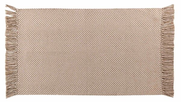 Tappeto lavabile beige 50x80 cm Pietro - douceur d'intérieur