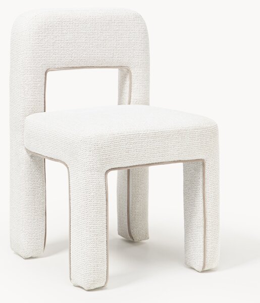 Sedia imbottita in bouclé Ana