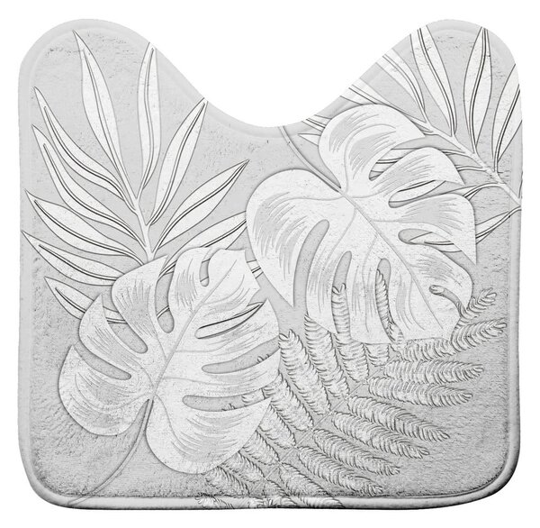 Tappetino da bagno grigio chiaro 45x45 cm Amber - douceur d'intérieur