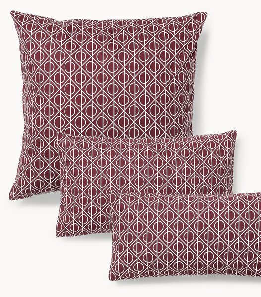 Federa in cotone con stampa geometrica Jella