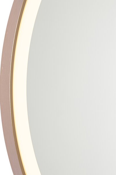 Specchio da bagno oro rosa 70 cm con LED e dimmer touch - Miral