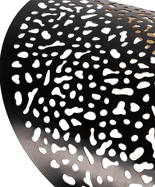 Lampada a sospensione orientale nera con oro 35 cm - Japke