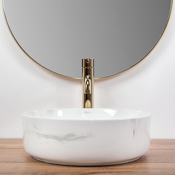 Lavabo da appoggio Rea Sami Nature Marble