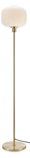 Lampada da terra bianca con design dorato Sober - Markslöjd