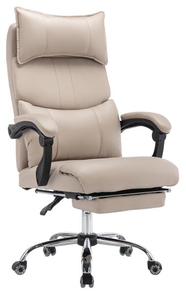Sedia da ufficio ergonomica con poggiapiedi, poggiatesta e supporto lombare, poltrona da ufficio, regolabile in altezza, adatta per l'ufficio e per l'uso in casa