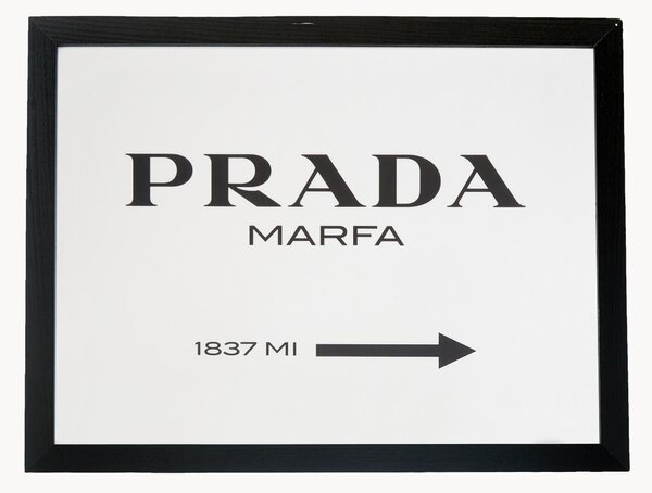 Stampa digitale incorniciata Prada Marfa