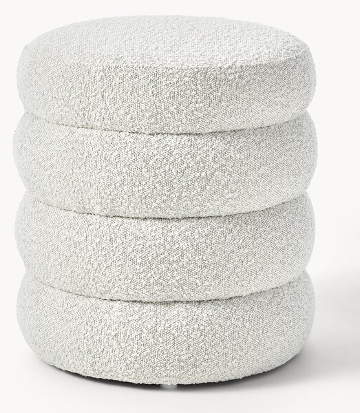 Pouf imbottito in bouclé Alto