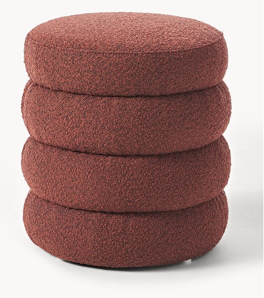 Pouf imbottito in bouclé Alto