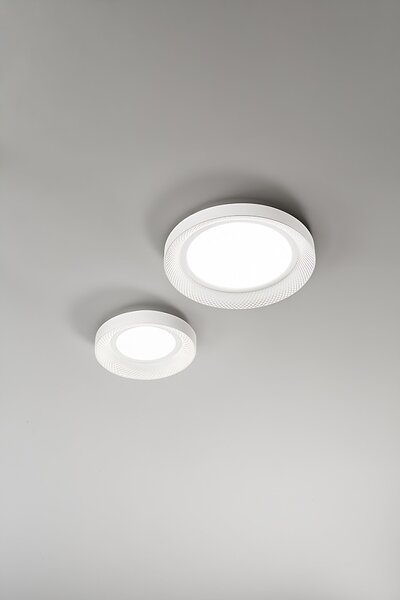 Plafoniera a led HIVE in metallo colore Bianco opaco 30W Perenz ø35cm