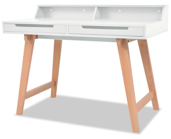 vidaXL Scrivania Nera 110x45x76 cm in Legno