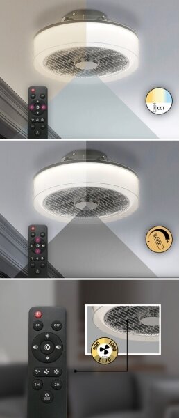 Rabalux - Plafoniera LED dimmerabile con ventilatore LED/30W/230V + TC