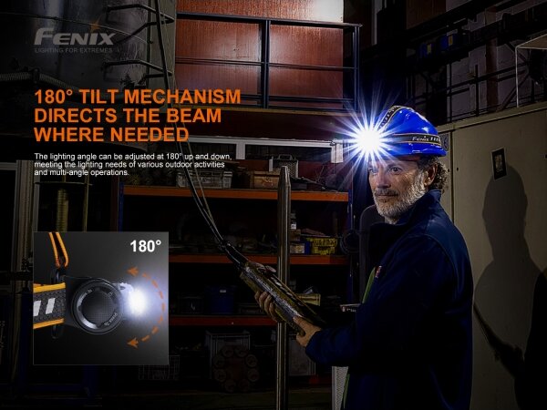 Fenix HM70R - Lampada frontale LED ricaricabile 4xLED/1x21700 IP68 1600 lucente 800 h 5000 mAh