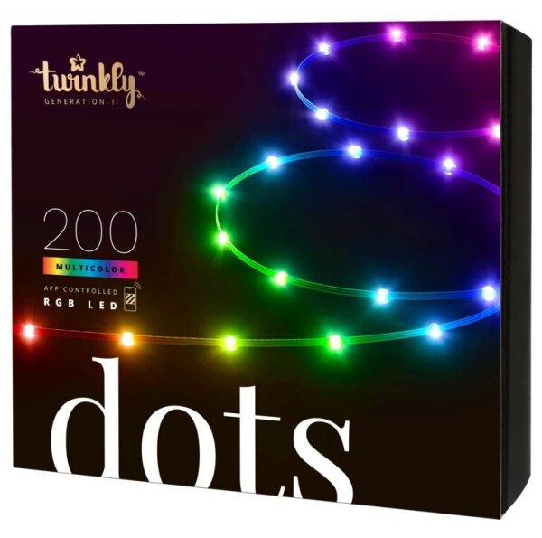 Twinkly TWD200STP-BEU - Striscia LED RGB dimmerabile per esterni 200xLED 10m IP44 WiFi
