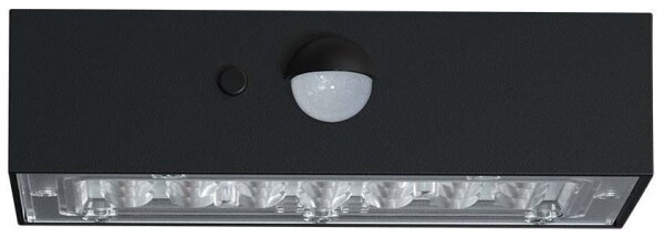Applique a LED solare con sensore LED/3W/3,7V 3000K/4000K IP65 nero