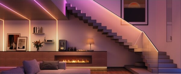 Govee - LED RGBICW Striscia dimmerabile COB 3780 diodi 3m Wi-Fi Matter