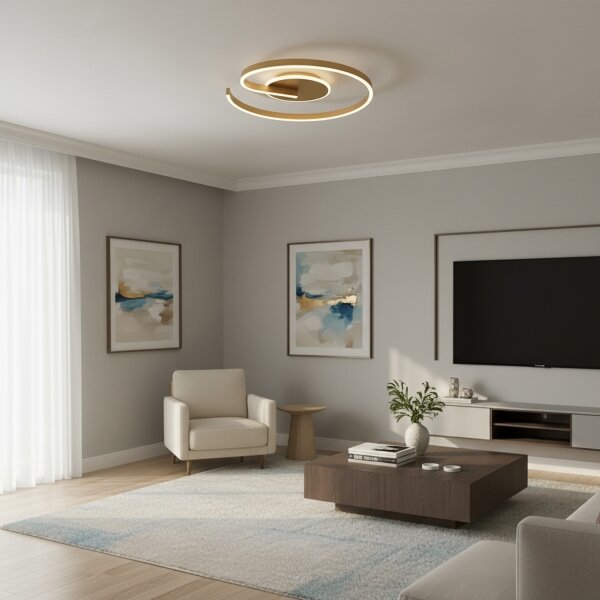 Brilagi - Plafoniera LED dimmerabile SPIRAL LED/56W/230V 3000/4000/6000K+telecomando