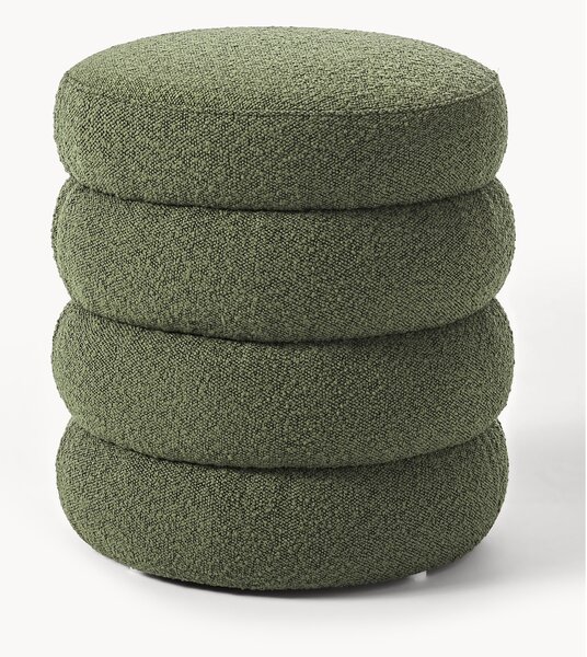 Pouf imbottito in bouclé Alto
