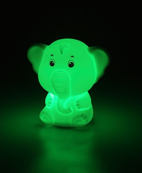 Rabalux 76042 - Luce notturna a sfioramento LED RGB LIGHTIMALS LED/0,05W/1xCR2032 elefante