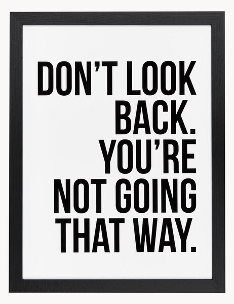 Stampa digitale incorniciata Don't Look Back