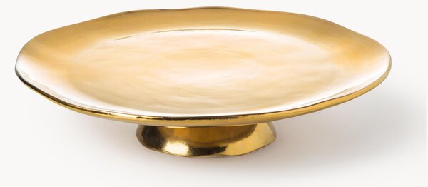 Alzatina per dolci in porcellana Gold Irregular Edge