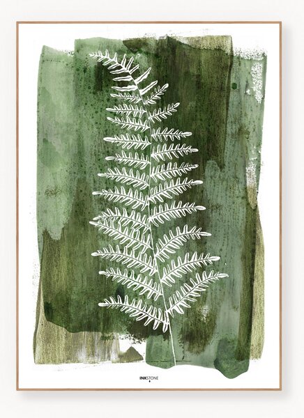 Stampa digitale incorniciata White Fern