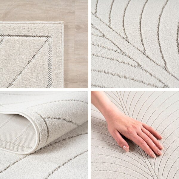 Passatoia da interno ed esterno color crema 80x250 cm Nova 1204 – Ayyildiz Carpets