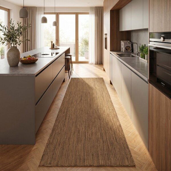 Passatoia da interno ed esterno marrone 80x250 cm Mira 1450 – Ayyildiz Carpets