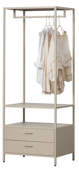 Armadio beige in metallo a giorno 70x185x54 cm Ferris – WOOOD