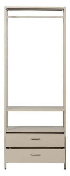 Armadio beige in metallo a giorno 70x185x54 cm Ferris – WOOOD