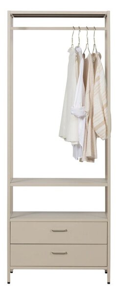 Armadio beige in metallo a giorno 70x185x54 cm Ferris – WOOOD