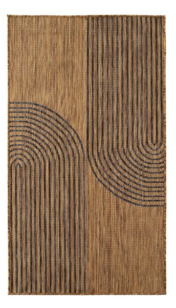 Tappeto da interno/esterno nero/marrone 80x150 cm Mira 1453 – Ayyildiz Carpets