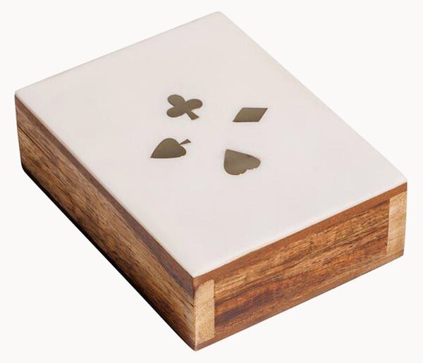 Scatola decorativa con 1 mazzo di carte Aurel