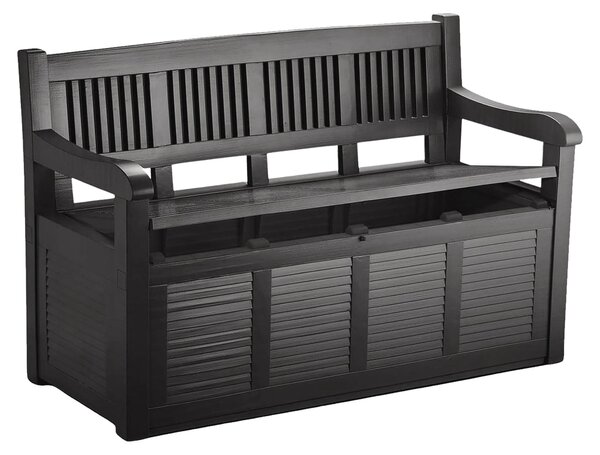 Panchina da giardino JELENIA Plastic Salzburg, 130 x 60 x 85 cm, plastica, antracite