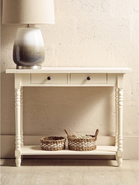 Tavolo consolle avorio in pino massiccio 35x96 cm Heritage – Premier Housewares
