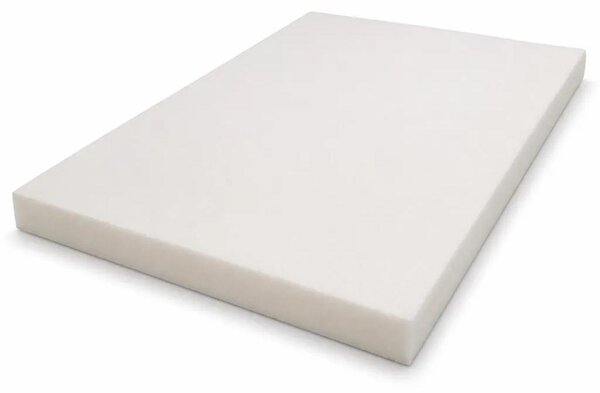 All4All, materasso in schiuma poliuretanica T25 RG25/44, 120 × 200 × 8 cm – Pannello in schiuma di media densità, tagliabile, bianco