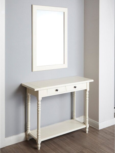 Tavolo consolle avorio in pino massiccio 35x96 cm Heritage – Premier Housewares