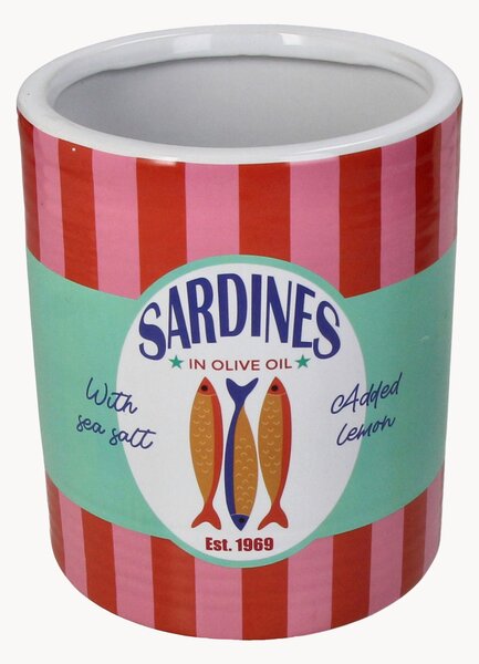 Portavaso in ceramica Sardines