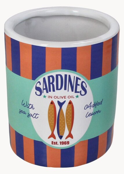 Portavaso in ceramica Sardines