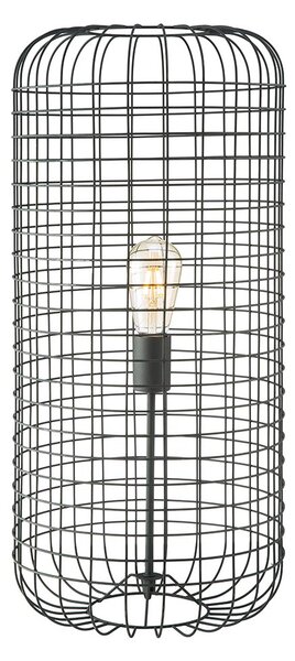 LeuchtenDirekt Lampada da tavolo Fabio cage design Ø 31cm nero
