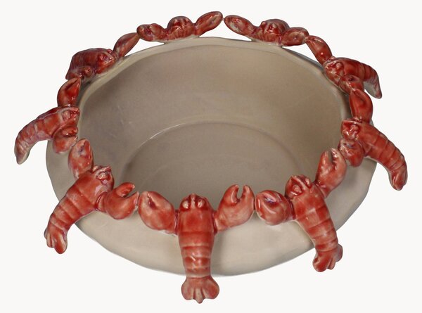 Ciotola in ceramica Lobster, alt. 14 cm
