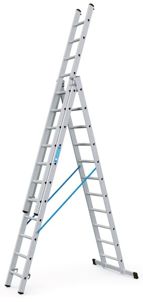 Scala multiuso a 3 sezioni Z2003 con 11 pioli