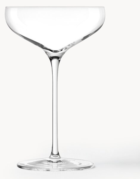 Set di 6 coppe champagne in cristallo Swing