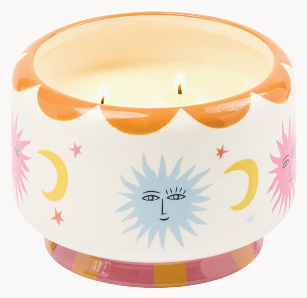 Candela profumata in ceramica Sun (fiore d'arancio)