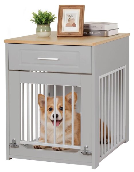 Trasportino per cani di piccola taglia, con porta pieghevole e cassetto